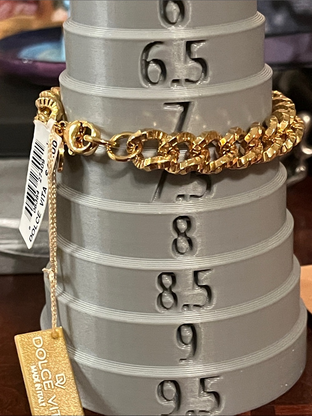 Dolce Vita Shiny Gold Chunky Cuban Link Bracelet